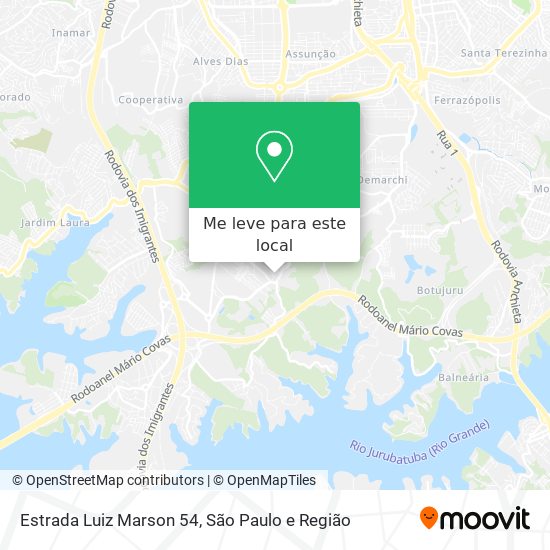 Estrada Luiz Marson 54 mapa