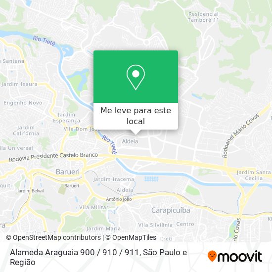 Alameda Araguaia 900 / 910 / 911 mapa