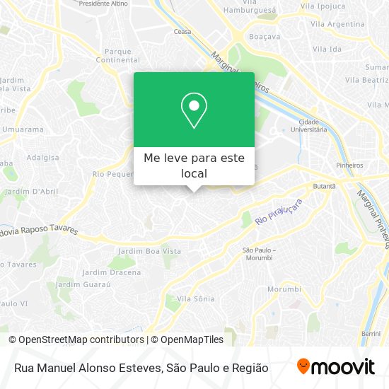 Rua Manuel Alonso Esteves mapa