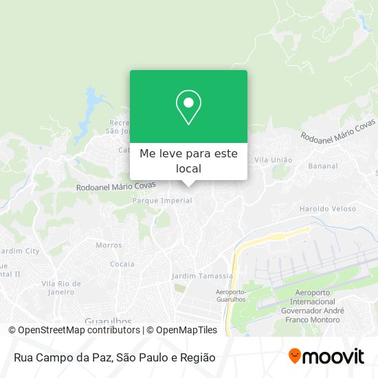 Rua Campo da Paz mapa