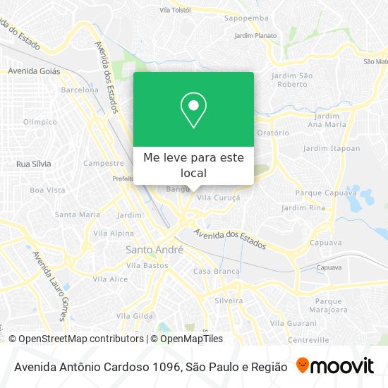 Avenida Antônio Cardoso 1096 mapa