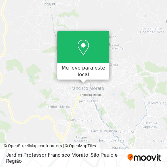 Jardim Professor Francisco Morato mapa