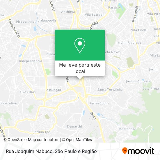 Rua Joaquim Nabuco mapa