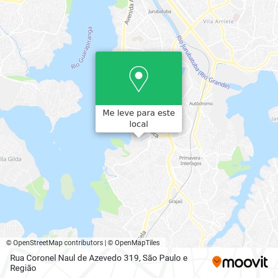 Rua Coronel Naul de Azevedo 319 mapa