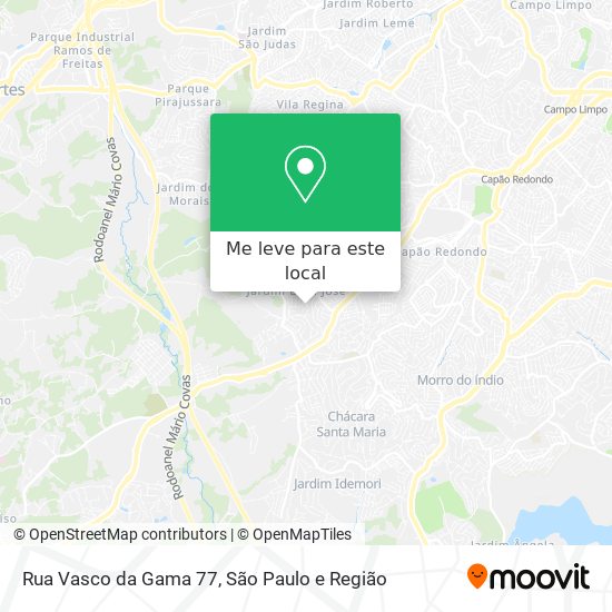 Rua Vasco da Gama 77 mapa