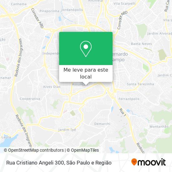 Rua Cristiano Angeli 300 mapa