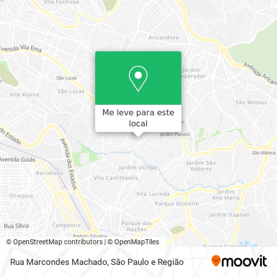 Rua Marcondes Machado mapa