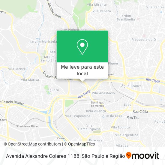 Avenida Alexandre Colares 1188 mapa