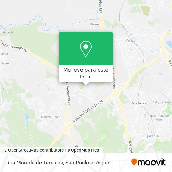 Rua Morada de Teresina mapa