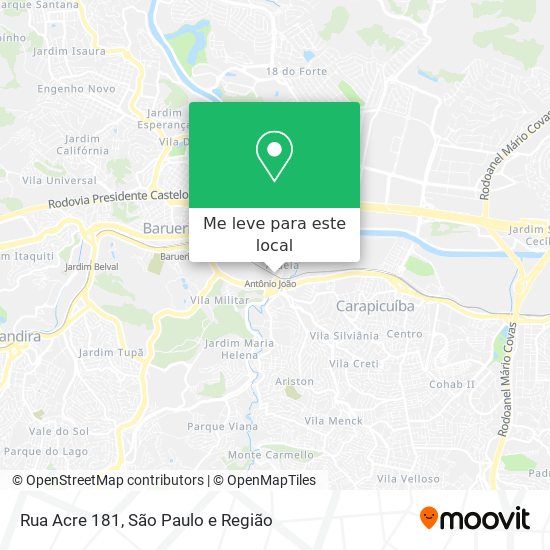 Rua Acre 181 mapa
