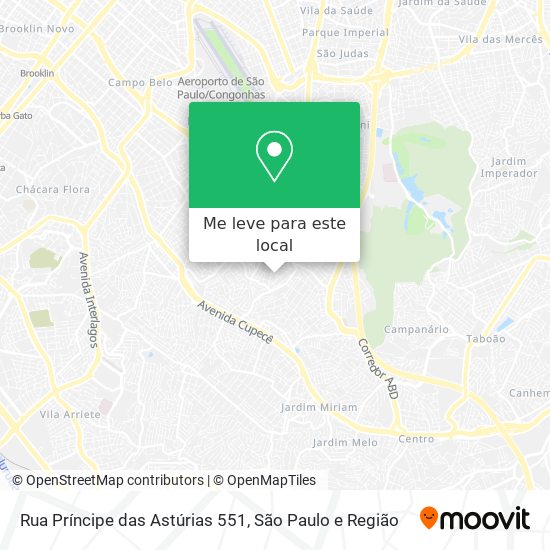 Rua Príncipe das Astúrias 551 mapa