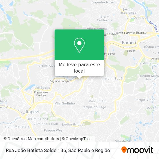Rua João Batista Solde 136 mapa