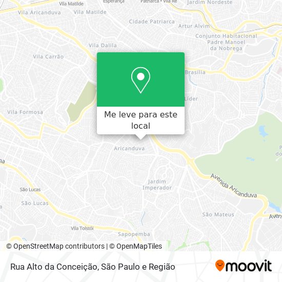 Rua Alto da Conceição mapa