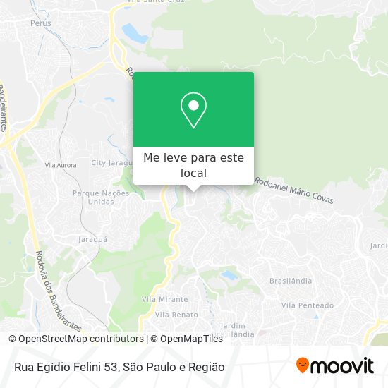 Rua Egídio Felini 53 mapa