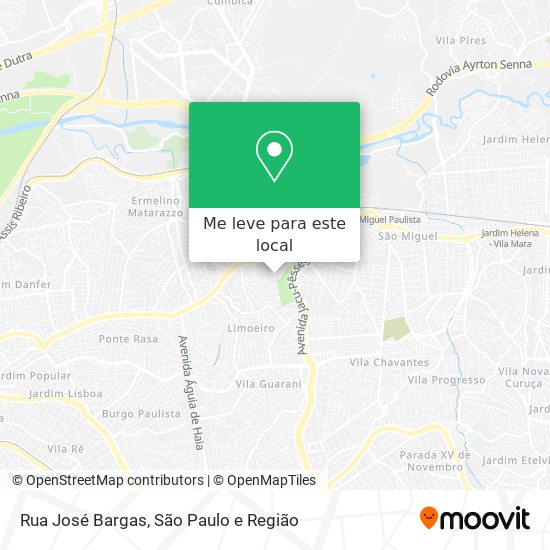 Rua José Bargas mapa