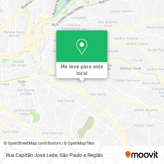 Rua Capitão José Leite mapa