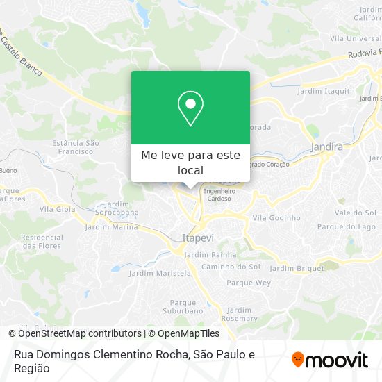 Rua Domingos Clementino Rocha mapa