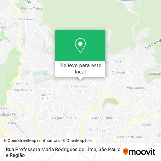 Rua Professora Maria Rodrigues de Lima mapa