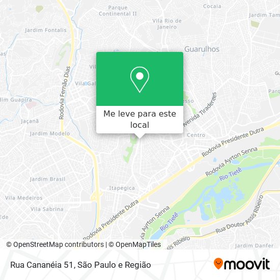 Rua Cananéia 51 mapa