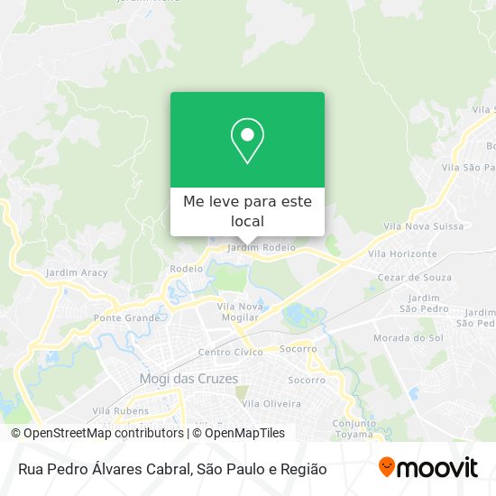 Rua Pedro Álvares Cabral mapa