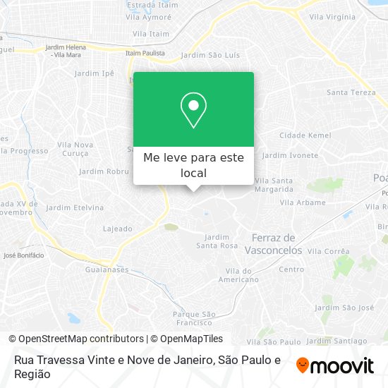Rua Travessa Vinte e Nove de Janeiro mapa