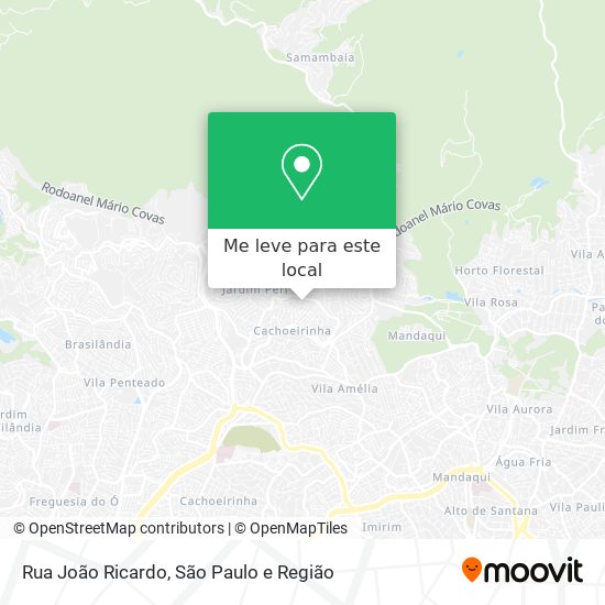 Rua João Ricardo mapa
