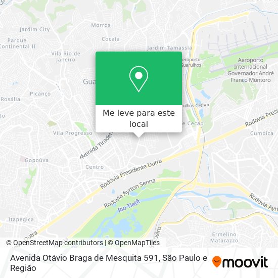 Avenida Otávio Braga de Mesquita 591 mapa
