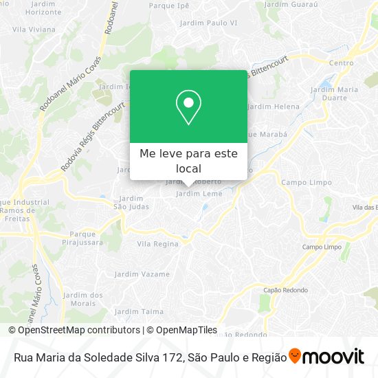 Rua Maria da Soledade Silva 172 mapa