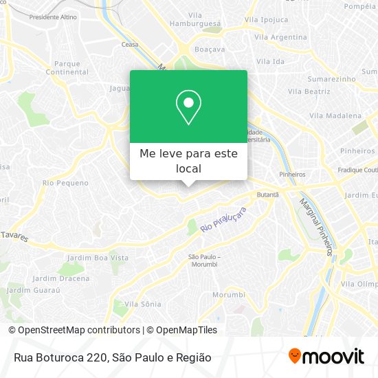 Rua Boturoca 220 mapa