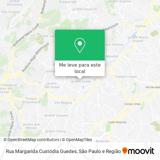 Rua Margarida Custódia Guedes mapa