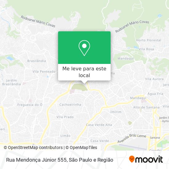 Rua Mendonça Júnior 555 mapa