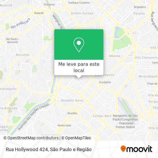 Rua Hollywood 424 mapa