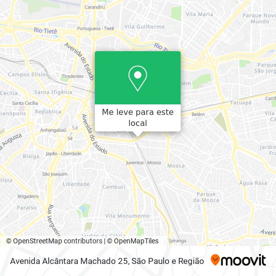 Avenida Alcântara Machado 25 mapa