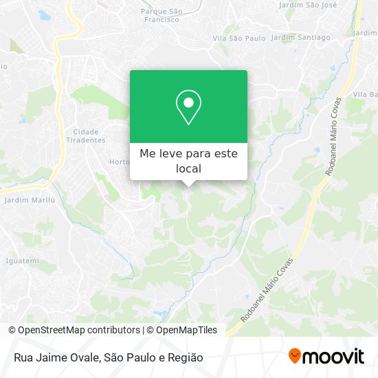 Rua Jaime Ovale mapa