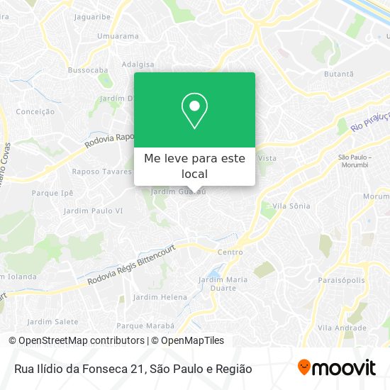 Rua Ilídio da Fonseca 21 mapa