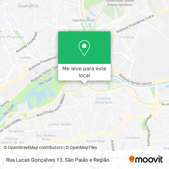 Rua Lucas Gonçalves 13 mapa