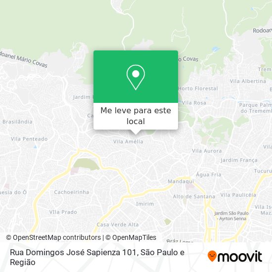 Rua Domingos José Sapienza 101 mapa
