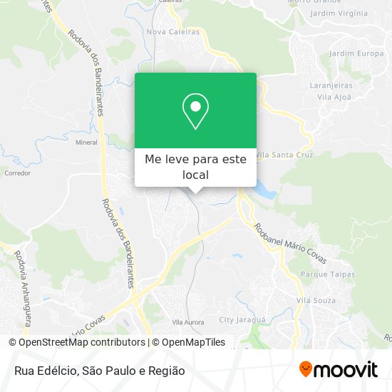 Rua Edélcio mapa