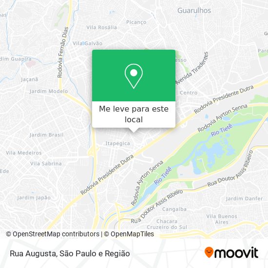 Rua Augusta mapa