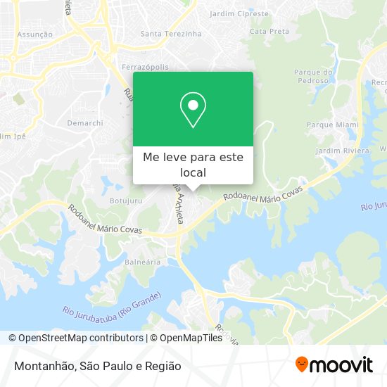 Montanhão mapa