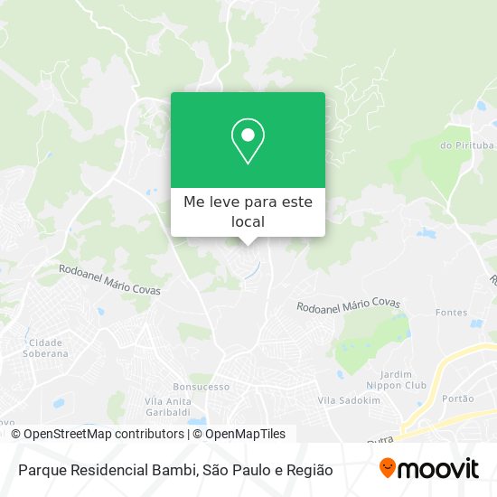 Parque Residencial Bambi mapa