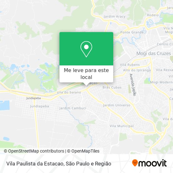 Vila Paulista da Estacao mapa