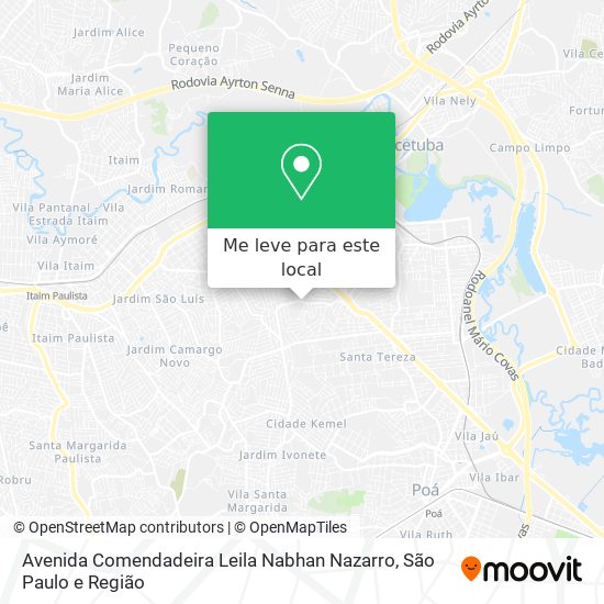 Avenida Comendadeira Leila Nabhan Nazarro mapa