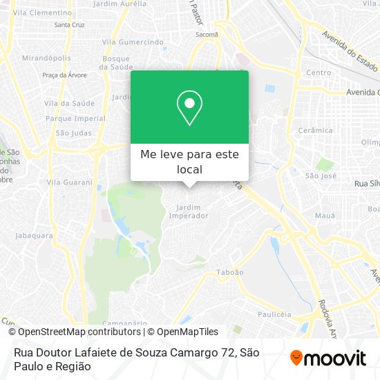 Rua Doutor Lafaiete de Souza Camargo 72 mapa