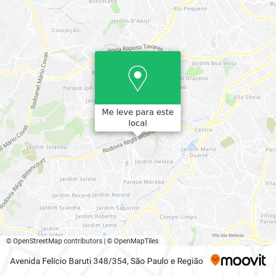 Avenida Felício Baruti 348/354 mapa