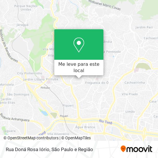 Rua Doná Rosa Iório mapa