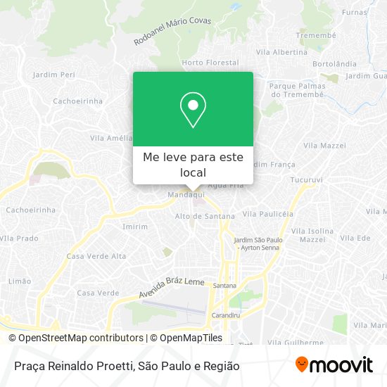 Praça Reinaldo Proetti mapa