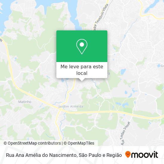 Rua Ana Amélia do Nascimento mapa