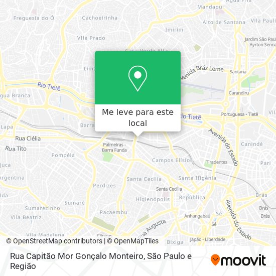 Rua Capitão Mor Gonçalo Monteiro mapa