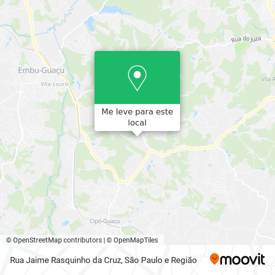 Rua Jaime Rasquinho da Cruz mapa